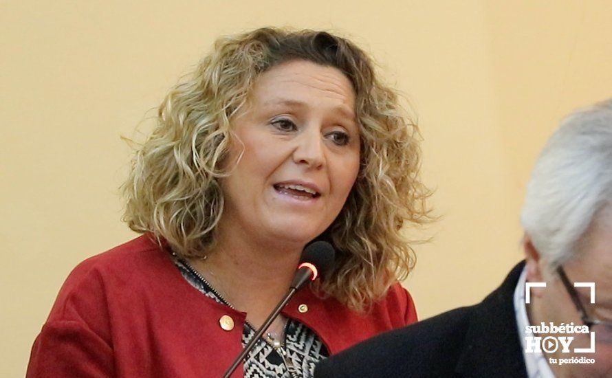 Mar Morales durante su intervención en el pleno Mar Morales durante su intervención en el pleno
