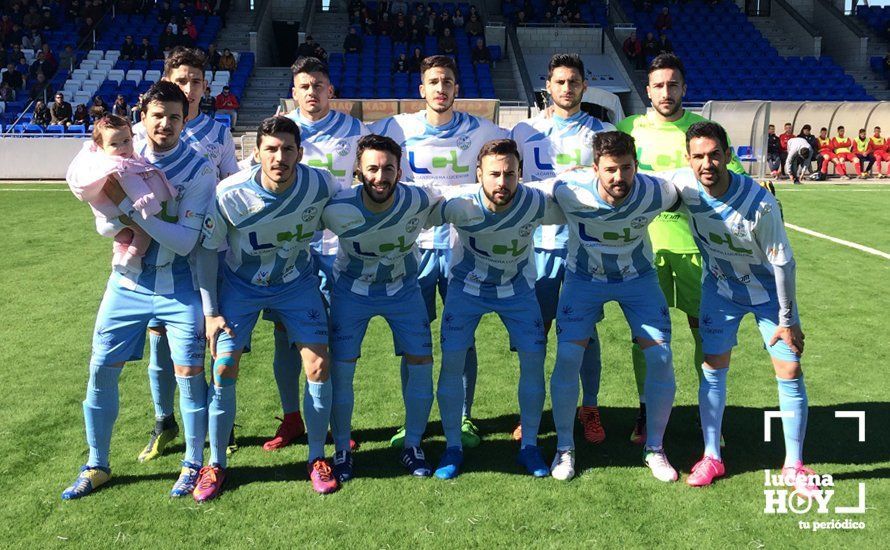 Alineación inicial del Ciudad de Lucena en la mañana de ayer. Alineación inicial del Ciudad de Lucena en la mañana de ayer.