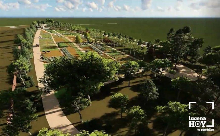 Infografía sobre el parque periurbano proyectado en la zona Infografía sobre el parque periurbano proyectado en la zona