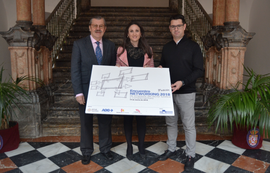 La delegada de Turismo, Carmen Gómez, junto al concejal de Turismo del Ayuntamiento de Córdoba, Pedro García, y el presidente de la Asociación de Organizadores de Congresos de Córdoba, Vicente Serrano. La delegada de Turismo, Carmen Gómez, junto al concejal de Turismo del Ayuntamiento de Córdoba, Pedro García, y el presidente de la Asociación de Organizadores de Congresos de Córdoba, Vicente Serrano.
