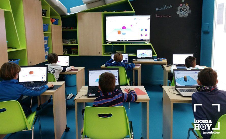 Una de las aulas del centro de formación Educagenios, que promueve este nuevo colegio privado Una de las aulas del centro de formación Educagenios, que promueve este nuevo colegio privado