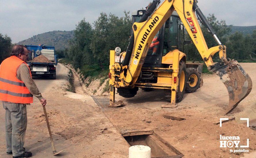 Obras de reparación de caminos tras las últimas lluvias Obras de reparación de caminos tras las últimas lluvias