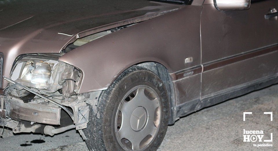 uno de los coches implicados en el accidente uno de los coches implicados en el accidente