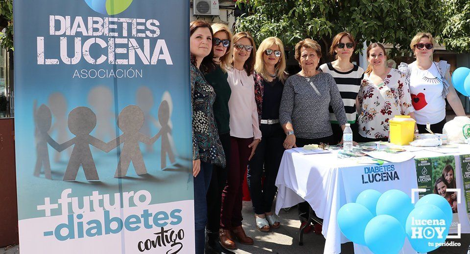 Mesa informativa de Diabetes Lucena en la Plaza Nueva. Archivo Mesa informativa de Diabetes Lucena en la Plaza Nueva. Archivo