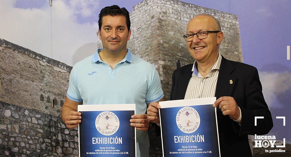 Manuel Jiménez y Lucas Gómez durante la presentación del evento Manuel Jiménez y Lucas Gómez durante la presentación del evento