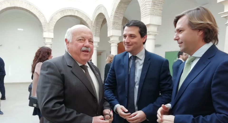Jesús Aguirre, ayer en Córdoba. Jesús Aguirre, ayer en Córdoba.