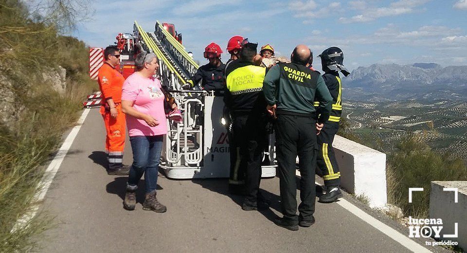 Una imagen del rescate del militar británico accidentado en la sierra Una imagen del rescate del militar británico accidentado en la sierra