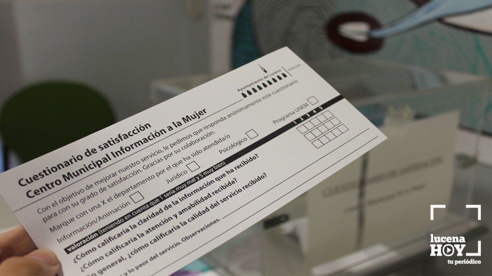 Cuestionario de satisfacción en el Centro de Información a la Mujer Cuestionario de satisfacción en el Centro de Información a la Mujer