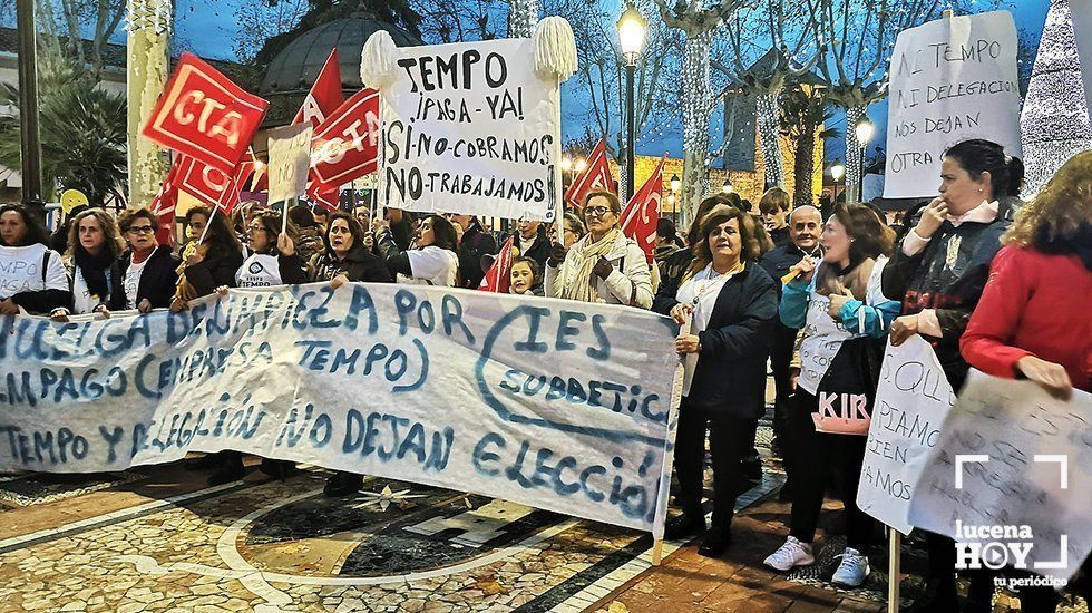 Una de las movilizaciones de las empleadas de Tempo Una de las movilizaciones de las empleadas de Tempo