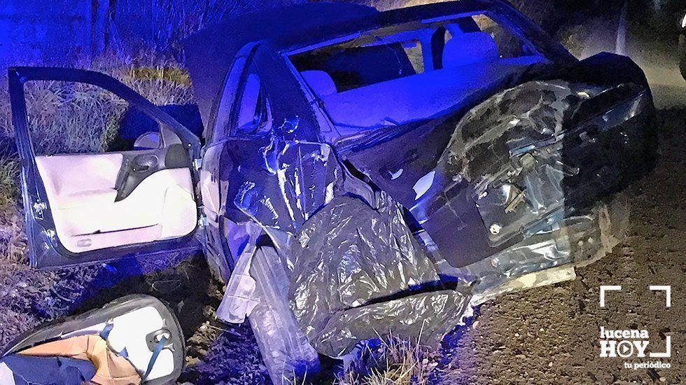 Estado en el que quedó el coche que sufrió el accidente Estado en el que quedó el coche que sufrió el accidente