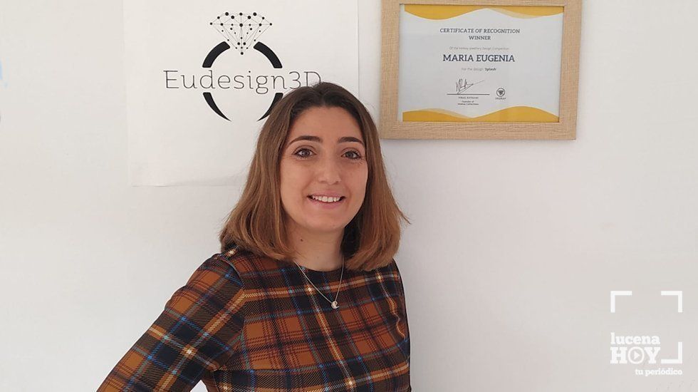 La diseñadora lucentina María Eugenia Morales