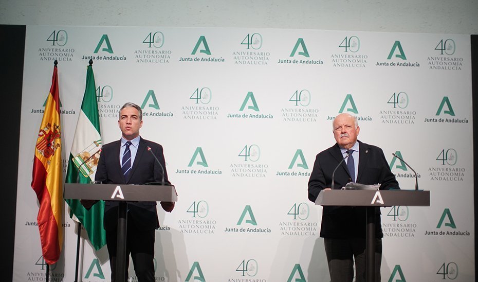 Elías Bendodo y Jesús Aguirre Elías Bendodo y Jesús Aguirre
