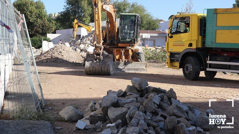 Obras iniciales en el IES Marqués de Comares para la construcción del nuevo edificio