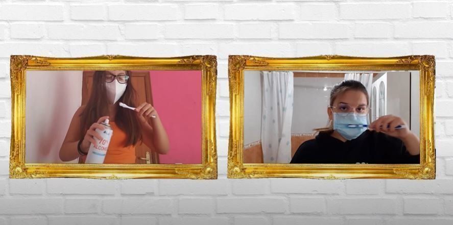 Una de las escenas que conforman el vídeo realizado por el IES Miguel de Cervantes