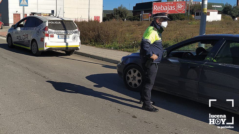 control policía cierre perimentral