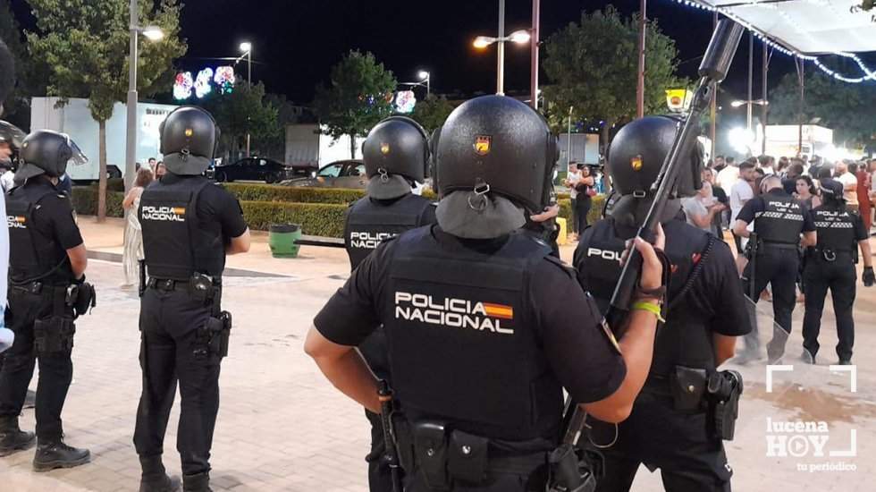  Miembros de la Policía Nacional durante la pasada Feria del Valle 