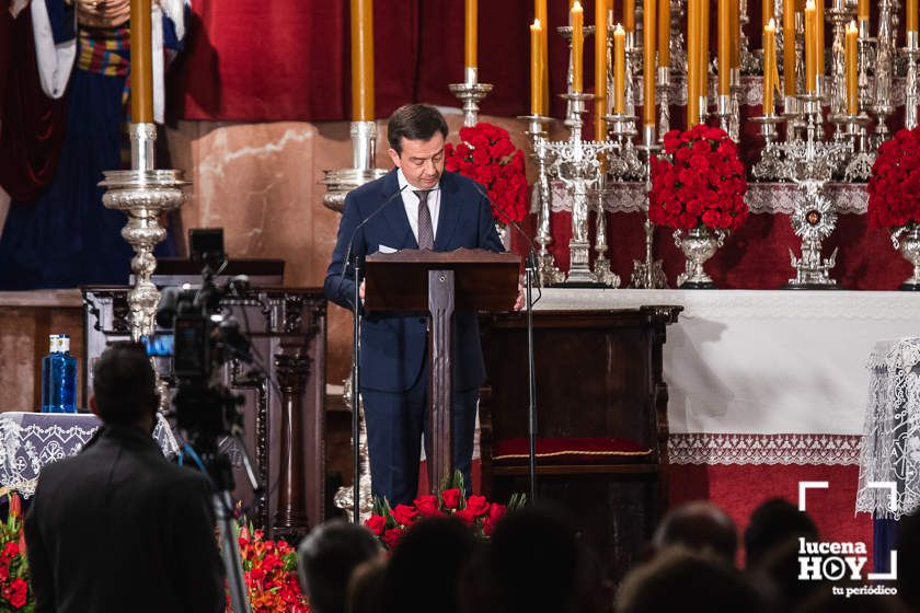 GALERÍA: Aurelio Fernández García pone nombre a los olores del Viernes Santo en su Pregón a Ntro. Padre Jesús Nazareno