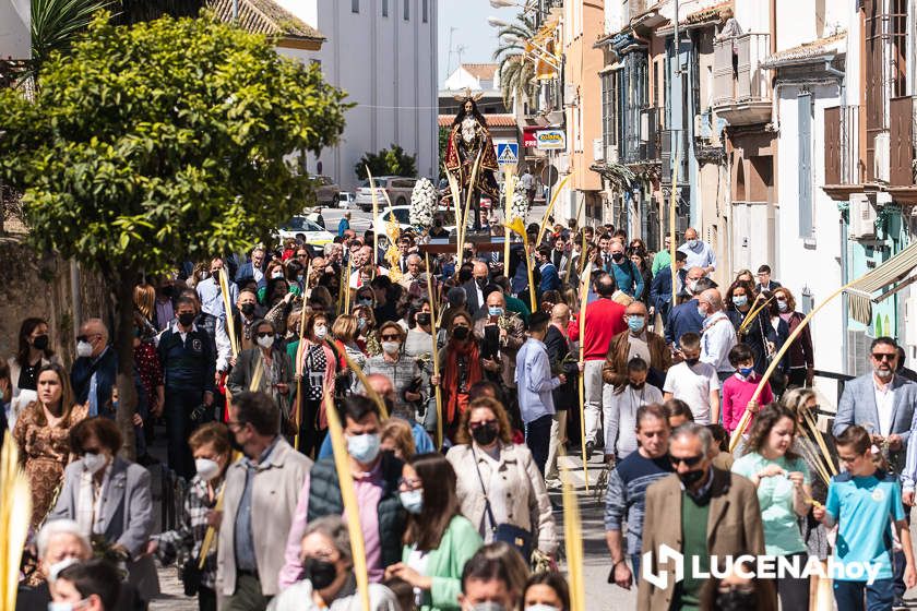 GALERÍA: Semana Santa de Lucena 2022: La Bendición de las Palmas y el traslado procesional de la Pollinita del Carmen en imágenes