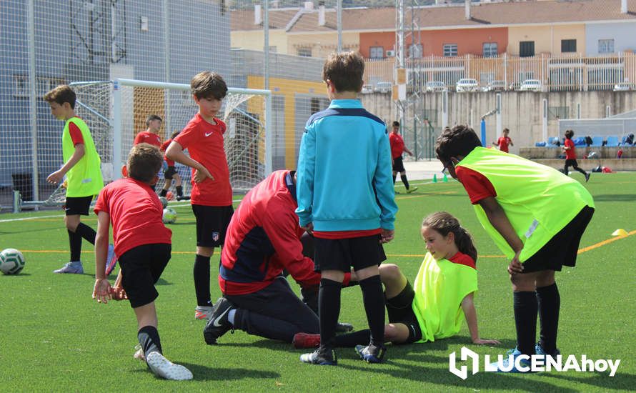 GALERÍA: Éxito de participación en el primer campus de fútbol Lucecor impartido por el Club Atlético de Madrid en Lucena