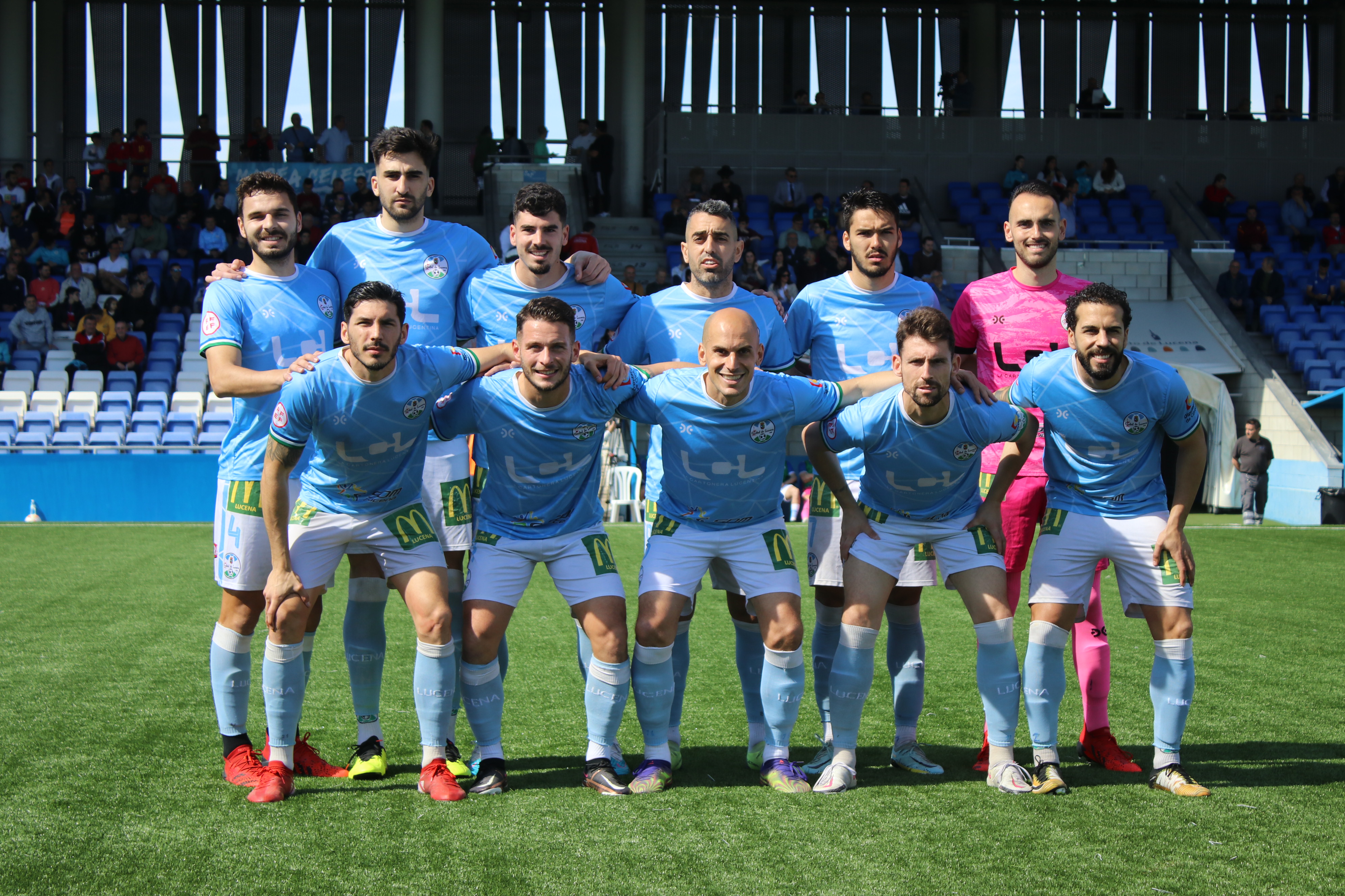 Once inicial del CD Ciudad de Lucena para su encuentro contra el Conil CF