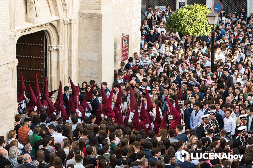 GALERÍA: Semana Santa 2022. Las imágenes del Jueves Santo: La Columna y María Stma. de la Paz y Esperanza