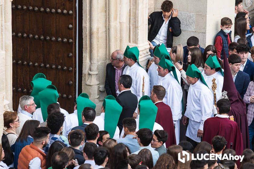 GALERÍA: Semana Santa 2022. Las imágenes del Jueves Santo: La Columna y María Stma. de la Paz y Esperanza