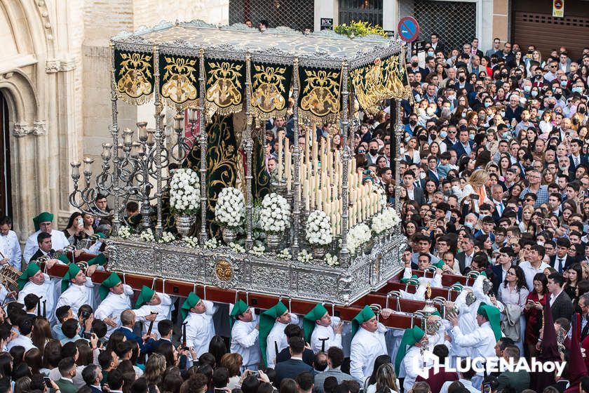 GALERÍA: Semana Santa 2022. Las imágenes del Jueves Santo: La Columna y María Stma. de la Paz y Esperanza