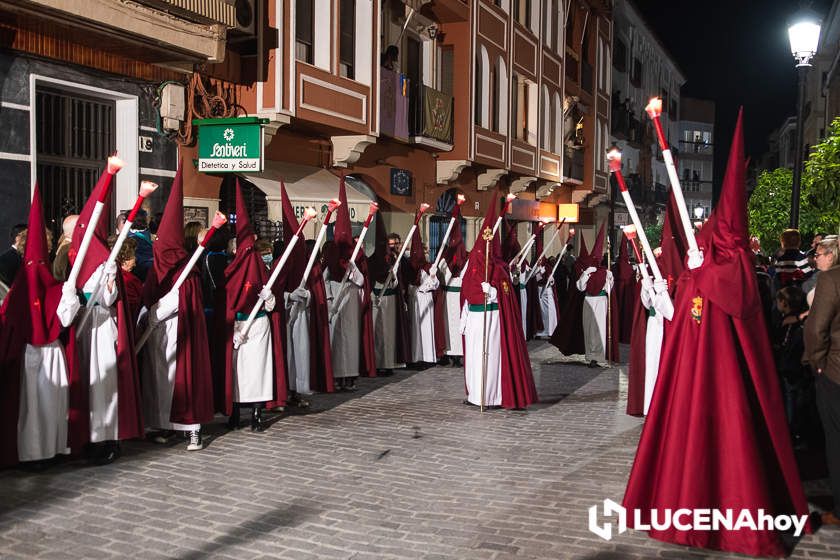 GALERÍA: Semana Santa 2022. Las imágenes del Jueves Santo: La Columna y María Stma. de la Paz y Esperanza