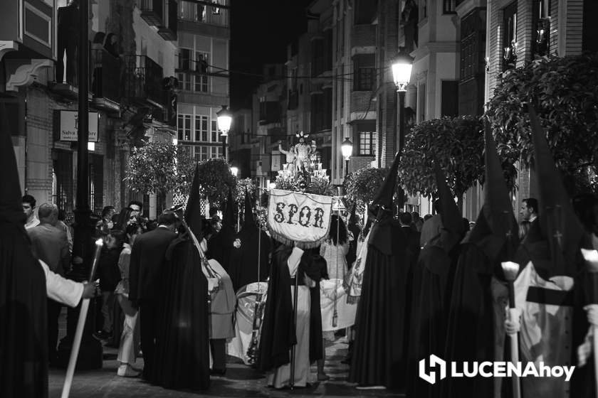 GALERÍA: Semana Santa 2022. Las imágenes del Jueves Santo: La Columna y María Stma. de la Paz y Esperanza