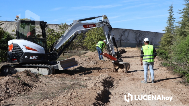 Obras del cementerio ecológico de Lucena