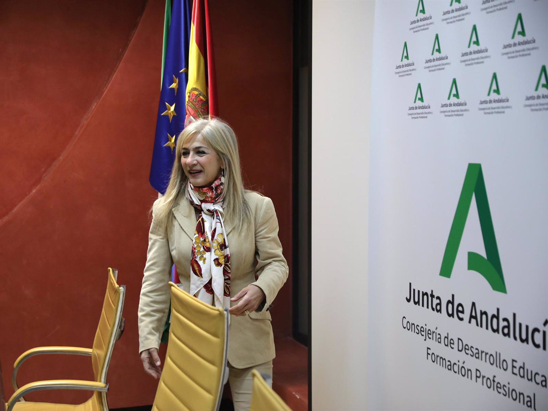La consejera de Desarrollo Educativo y Formación Profesional de la Junta de Andalucía, Patricia del Pozo