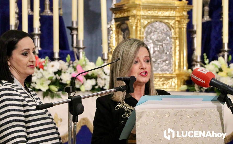 GALERÍA: Araceli Rodríguez Yebra evoca los 50 años de la Hermandad del Rocío de Lucena en su emotivo pregón