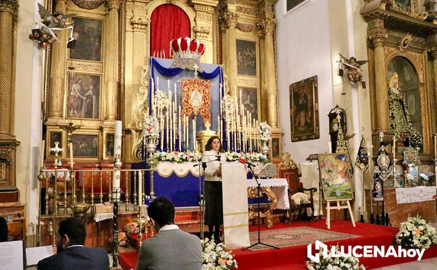 GALERÍA: Araceli Rodríguez Yebra evoca los 50 años de la Hermandad del Rocío de Lucena en su emotivo pregón