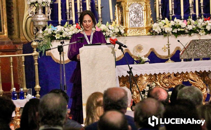 GALERÍA: Araceli Rodríguez Yebra evoca los 50 años de la Hermandad del Rocío de Lucena en su emotivo pregón
