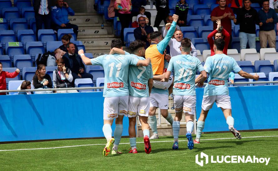 GALERÍA: El Ciudad de Lucena peleará por el ascenso tras derrotar al Cartaya (1-0): Las fotos de la victoria y la celebración en el campo y la grada