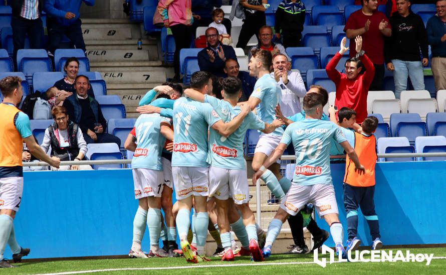 GALERÍA: El Ciudad de Lucena peleará por el ascenso tras derrotar al Cartaya (1-0): Las fotos de la victoria y la celebración en el campo y la grada