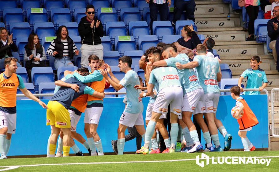 GALERÍA: El Ciudad de Lucena peleará por el ascenso tras derrotar al Cartaya (1-0): Las fotos de la victoria y la celebración en el campo y la grada