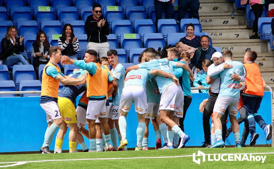 GALERÍA: El Ciudad de Lucena peleará por el ascenso tras derrotar al Cartaya (1-0): Las fotos de la victoria y la celebración en el campo y la grada