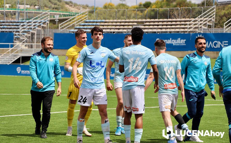 GALERÍA: El Ciudad de Lucena peleará por el ascenso tras derrotar al Cartaya (1-0): Las fotos de la victoria y la celebración en el campo y la grada