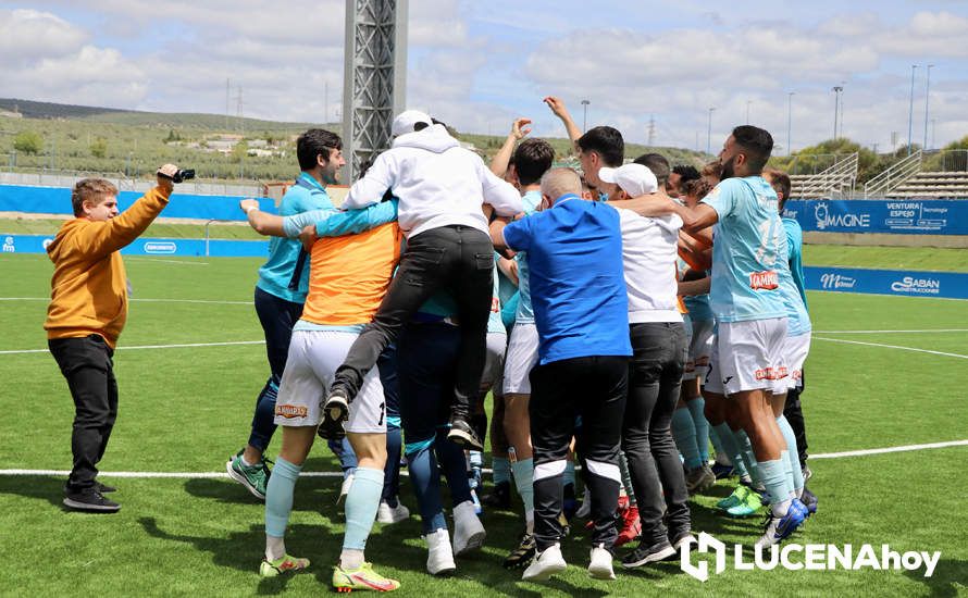 GALERÍA: El Ciudad de Lucena peleará por el ascenso tras derrotar al Cartaya (1-0): Las fotos de la victoria y la celebración en el campo y la grada