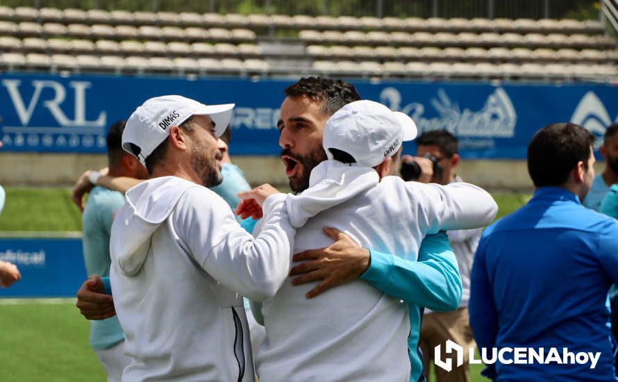 GALERÍA: El Ciudad de Lucena peleará por el ascenso tras derrotar al Cartaya (1-0): Las fotos de la victoria y la celebración en el campo y la grada