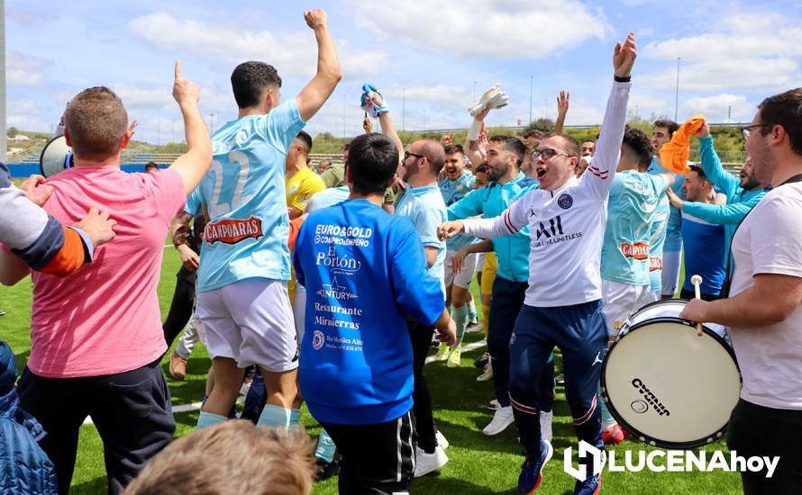 GALERÍA: El Ciudad de Lucena peleará por el ascenso tras derrotar al Cartaya (1-0): Las fotos de la victoria y la celebración en el campo y la grada