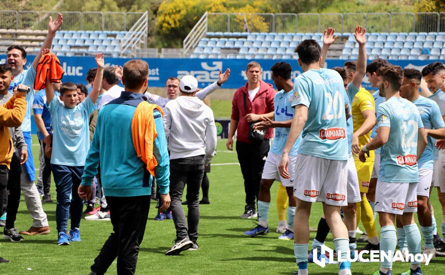 GALERÍA: El Ciudad de Lucena peleará por el ascenso tras derrotar al Cartaya (1-0): Las fotos de la victoria y la celebración en el campo y la grada