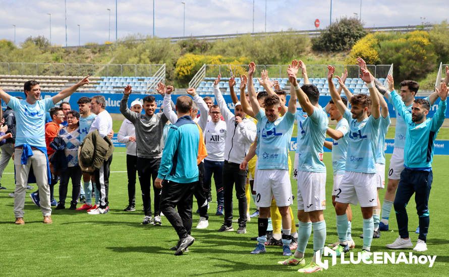 GALERÍA: El Ciudad de Lucena peleará por el ascenso tras derrotar al Cartaya (1-0): Las fotos de la victoria y la celebración en el campo y la grada