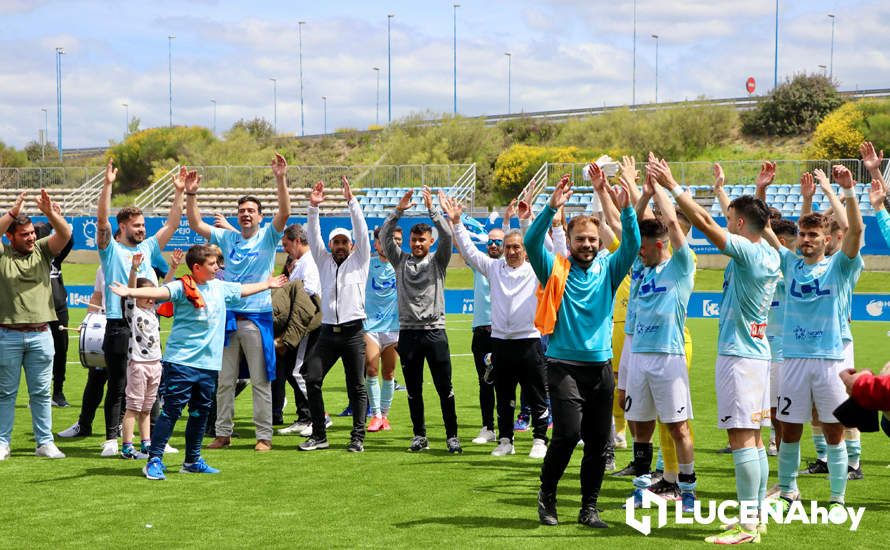 GALERÍA: El Ciudad de Lucena peleará por el ascenso tras derrotar al Cartaya (1-0): Las fotos de la victoria y la celebración en el campo y la grada