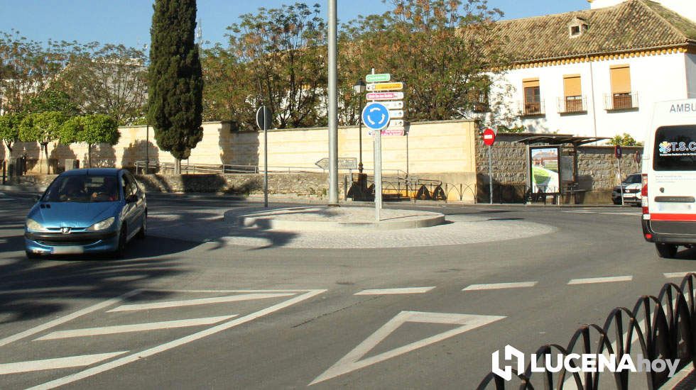  Rotonda en la confluencia entre las calles Párroco Joaquín Jiménez Muriel, Maquedano y la carretera del Santuario 