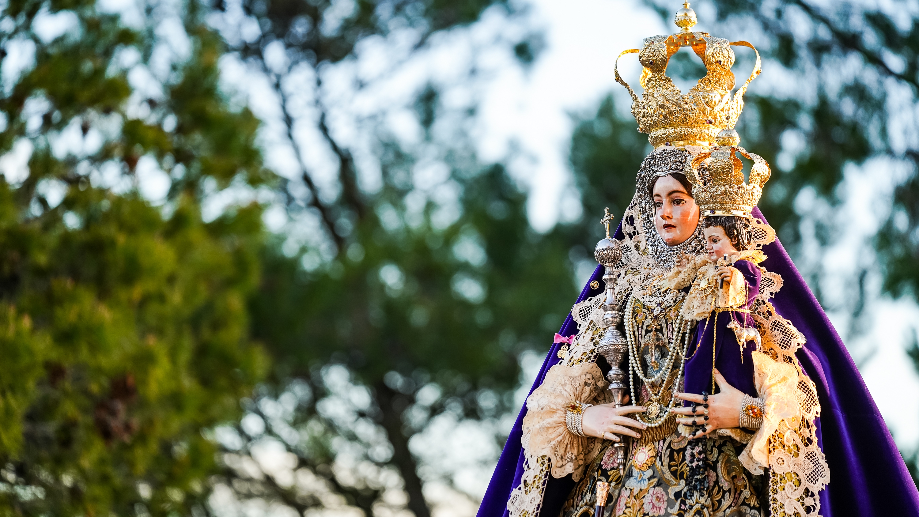 Una imagen de la reciente procesión de la Virgen de Araceli por el entorno del Santuario