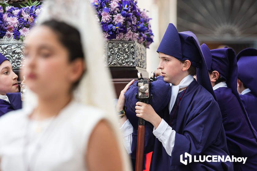 GALERÍA: Medio centenar de pequeños pasos procesionales toman parte en el desfile de procesiones infantiles 'Pasión y gloria de Lucena'