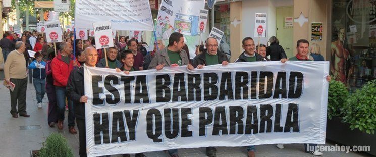  En torno a 300 personas secundan la manifestación de Stop Desahucios (vídeo) 