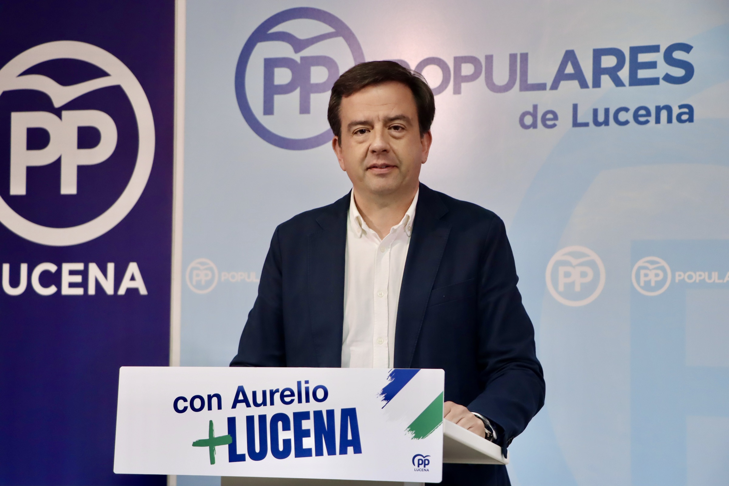 Aurelio Fernández durante la rueda de prensa ofrecida esta mañana